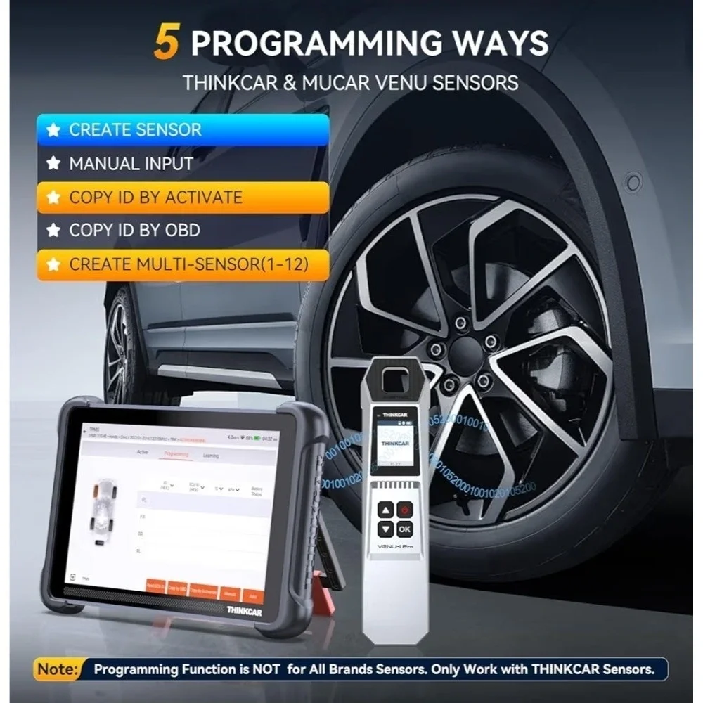 THINKCAR ThinkScan 689BT Full TPMS Combo + VENU iPRO + 4 VENU 5 Sensors Kit OBD2